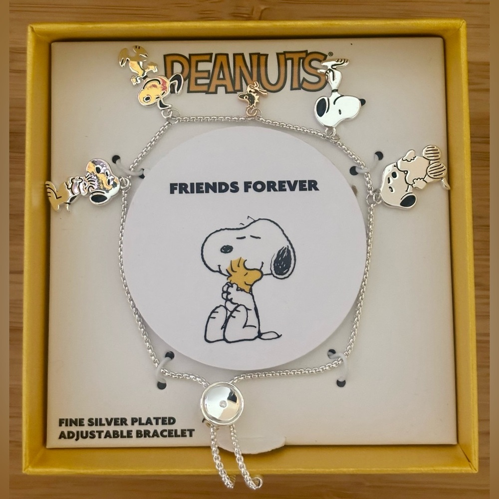 Peanuts Friends Forever Silver Bracelet